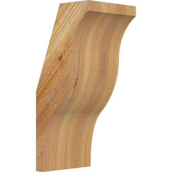 Ekena Millwork 6"W x 6"D x 14"H Funston Rough Sawn Knee Brace, Western Red Cedar BRC06X06X14FST00RWR - main